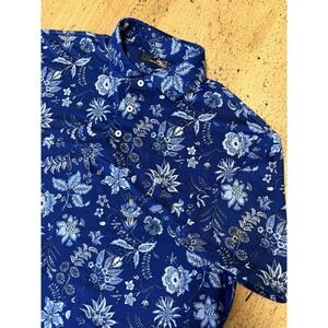 Streamsong• RLX Golf Performance Polo• large• all Over Floral Print• Ralph Laure